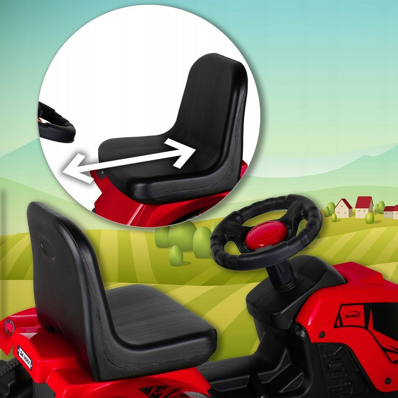 Tractor malplay cu pedale si remorca xxl
