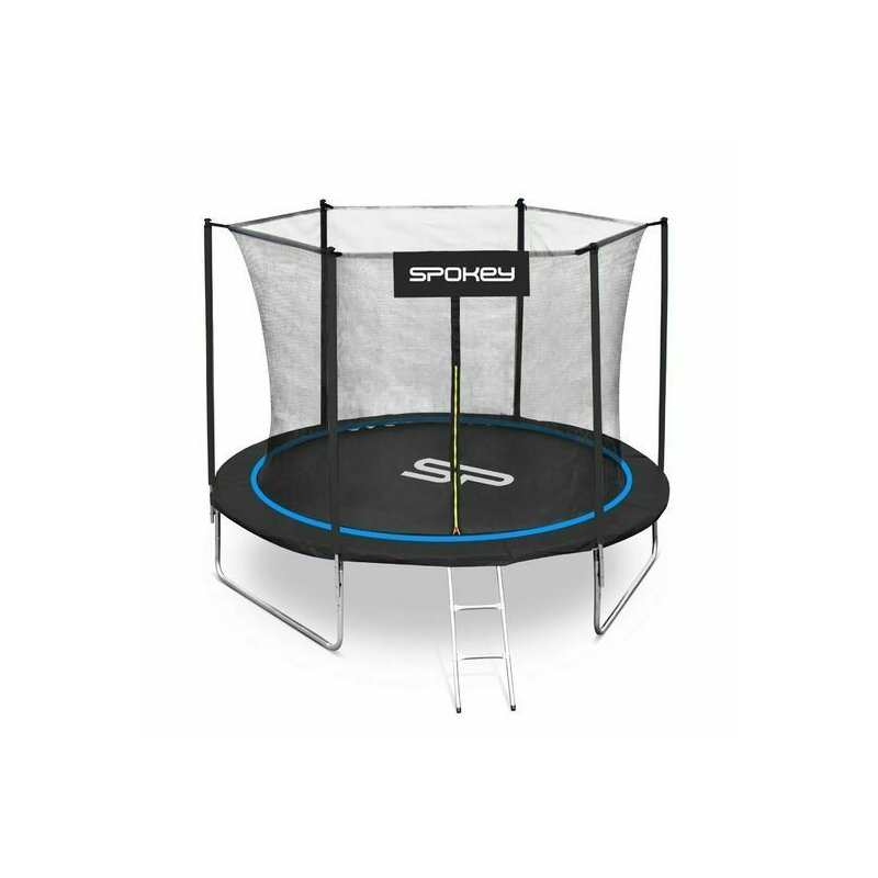 Dhs - Trambulina rotunda Spokey Jumper 244 cm, negru/albastru