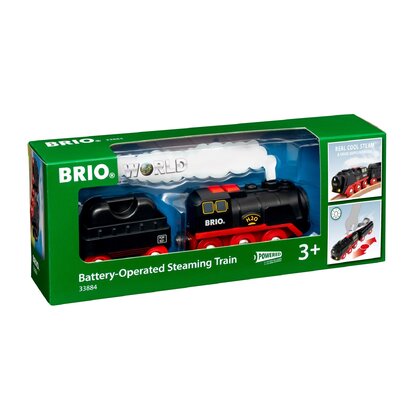 BRIO - Tren din lemn , Cu baterii