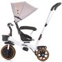 Tricicleta copii, Chipolino, Jetro vanilla Mecanism de pedalare libera, Suport picioare, Control al directiei, Rotire 360 grade - 3