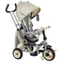 Tricicleta copii, Baby Mix Sunrise Turbo Trike Mecanism de pedalare libera, Suport picioare, Control al directiei, Scaun reversibil, Bej - 1