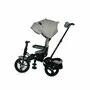 Tricicleta copii, Lorelli, Jaguar Eva Wheels Suport picioare, Control al directiei, Rotire 360 grade, Scaun reglabil Luxe, Gri - 2