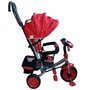 Tricicleta copii, Baby Mix Lux Trike Mecanism de pedalare libera, Suport picioare, Control al directiei, Spatar reglabil, Cu sunete si lumini, Rosu - 3
