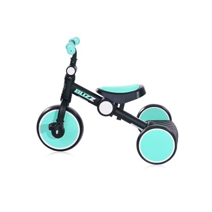 Lorelli - Tricicleta pentru copii, Buzz, complet pliabila, Black & Turquoise