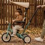 Tricicleta, Petite&Mars, Turbo Plus, 5 in 1, Multifunctionala, Vehicul de impins, Bicicleta cu/fara pedale, Cu maner de ghidaj, Detasabil, Roti din cauciuc, Capotina pentru soare, Pana la 25 kg, 1.5-5 ani, Bej - 7