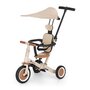 Tricicleta, Petite&Mars, Turbo Plus, 5 in 1, Multifunctionala, Vehicul de impins, Bicicleta cu/fara pedale, Cu maner de ghidaj, Detasabil, Roti din cauciuc, Capotina pentru soare, Pana la 25 kg, 1.5-5 ani, Bej - 2