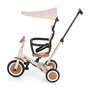 Tricicleta, Petite&Mars, Turbo Plus, 5 in 1, Multifunctionala, Vehicul de impins, Bicicleta cu/fara pedale, Cu maner de ghidaj, Detasabil, Roti din cauciuc, Capotina pentru soare, Pana la 25 kg, 1.5-5 ani, Bej - 8