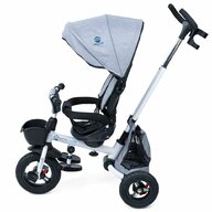 KidsCare - Tricicleta Davos Mecanism de pedalare libera, Suport picioare, Control al directiei, Spatar reglabil, Rotire 360 grade, Pliabila, Gri