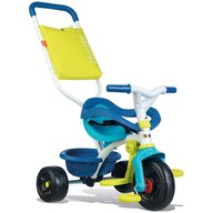 Smoby - Tricicleta Be Fun Confort Mecanism de pedalare libera, Suport picioare, Control al directiei, Albastru