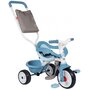 Tricicleta copii, Smoby, Be Move Comfort Mecanism de pedalare libera, Suport picioare, Control al directiei, Albastru - 1