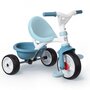 Smoby - Tricicleta Be Move Comfort Mecanism de pedalare libera, Suport picioare, Control al directiei, Albastru - 3