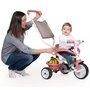 Tricicleta copii, Smoby, Be Move Comfort Mecanism de pedalare libera, Suport picioare, Control al directiei, Roz - 11
