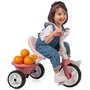 Tricicleta copii, Smoby, Be Move Mecanism de pedalare libera, Control al directiei, Roz - 6