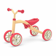 Tricicleta usoara RideOn Quadie, Cu sa reglabila, Cu mic compartiment in sa, 2.6 Kg,  Pentru 1 - 3 ani, Chillafish, Peach