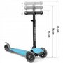 Ricokids - Trotineta cu roti cu LED  Loco 765100 - Albastru - 7