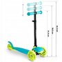 Ricokids - Trotineta cu roti cu LED  Loco 765103 - Turcoaz - 6