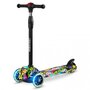 Ricokids - Trotineta cu roti cu LED  Piko 765011 - Negru - Galben - 1