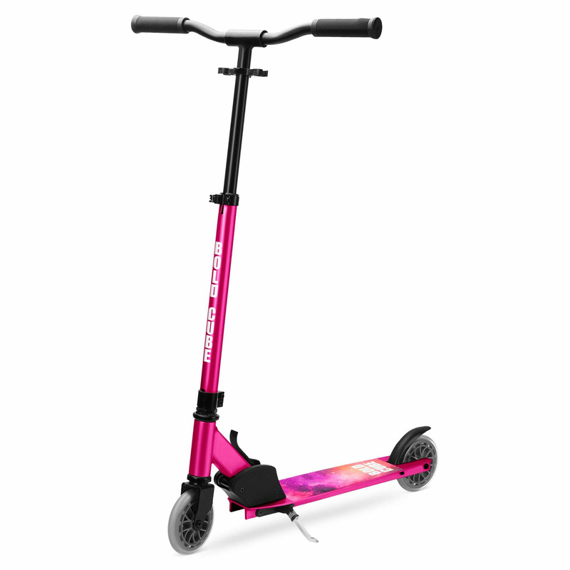 Trotineta fete cu 2 roti pliabila - scooter deluxe fuchsia