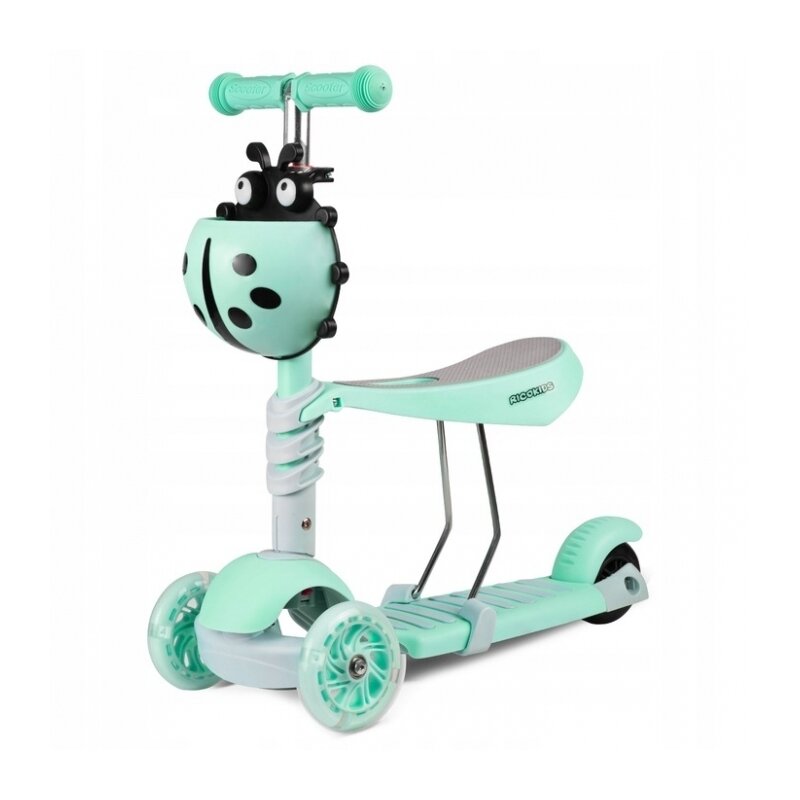 Ricokids - trotineta buggy - verde menta