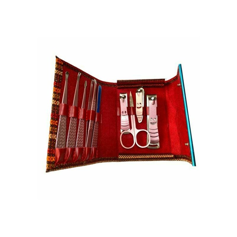 Chique - trusa manichiura tip portofel, cu 9 piese, ca58,
