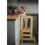 Inaltator Learning Tower Ajustabil, Ajutor de bucatarie MeowBaby  , lemn natur - 1