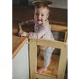 Inaltator Learning Tower Ajustabil, Ajutor de bucatarie MeowBaby  , lemn natur - 2
