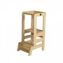 Inaltator Learning Tower Ajustabil, Ajutor de bucatarie MeowBaby  , lemn natur - 3