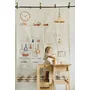 Inaltator Learning Tower Ajustabil, Ajutor de bucatarie MeowBaby  , lemn natur - 15