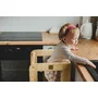 Inaltator Learning Tower Ajustabil, Ajutor de bucatarie MeowBaby  , lemn natur - 16