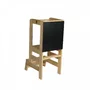 Inaltator Learning Tower Ajustabil cu tabla de scris, Ajutor de bucatarie MeowBaby  , lemn natur - 7