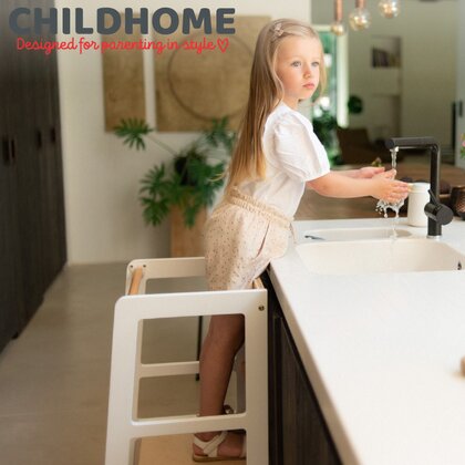 Childhome - Turn de invatare  Natural/Alb