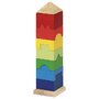 Turn multicolor de stivuire cu piese din lemn unice - 1