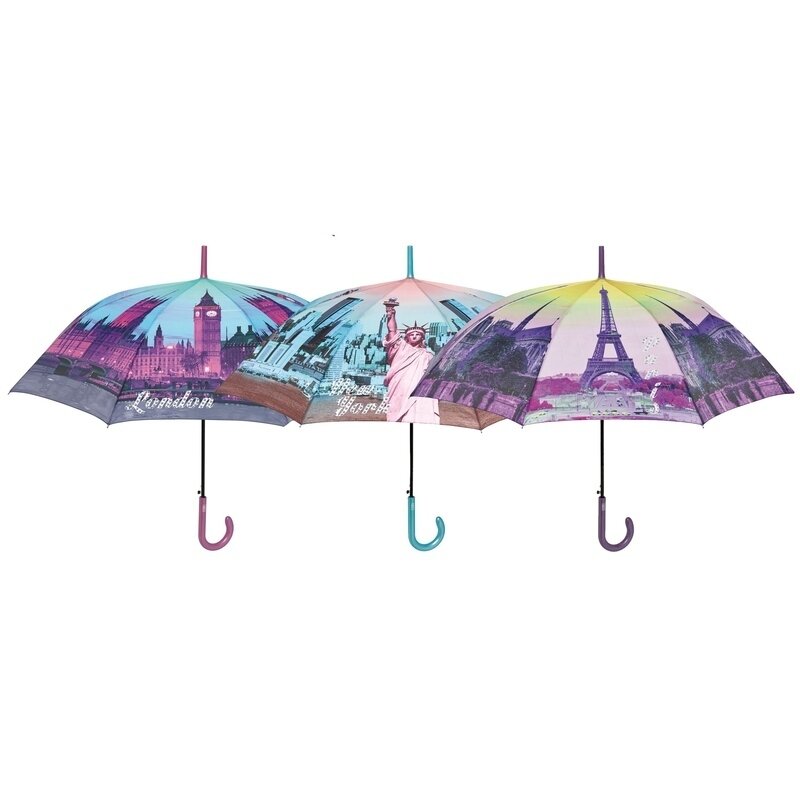 Umbrela automata baston (3 modele orase), Perletti
