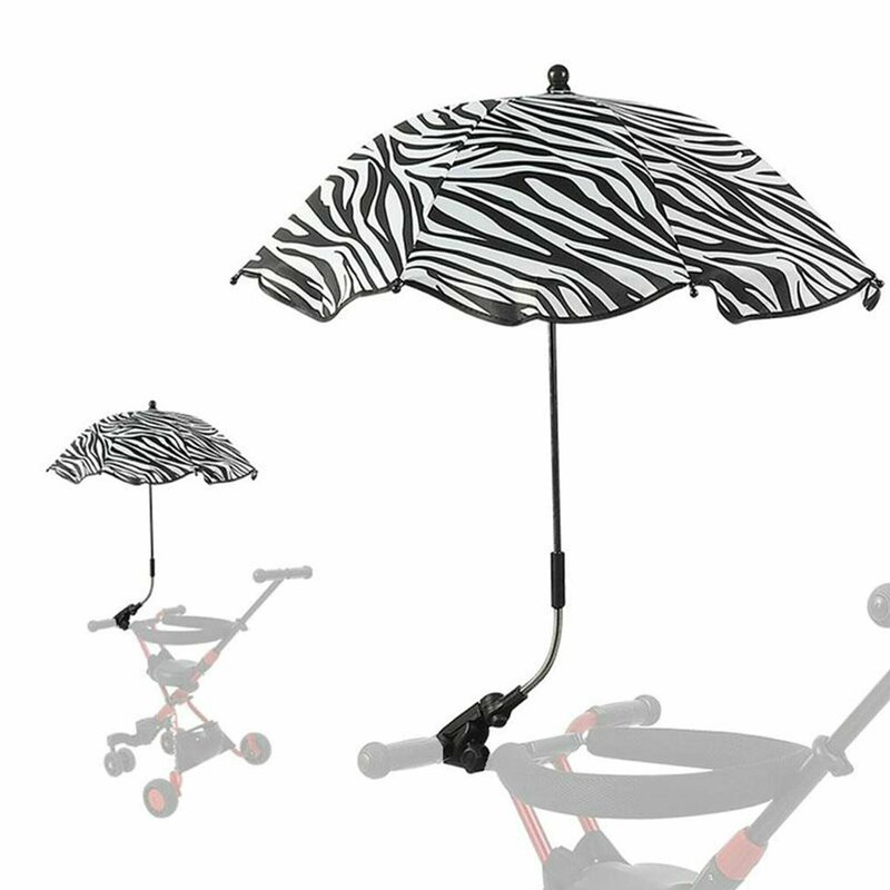 Bebumi – Umbrela pentru carucior, Imprimeu Zebra, 65.5cm 65.5cm