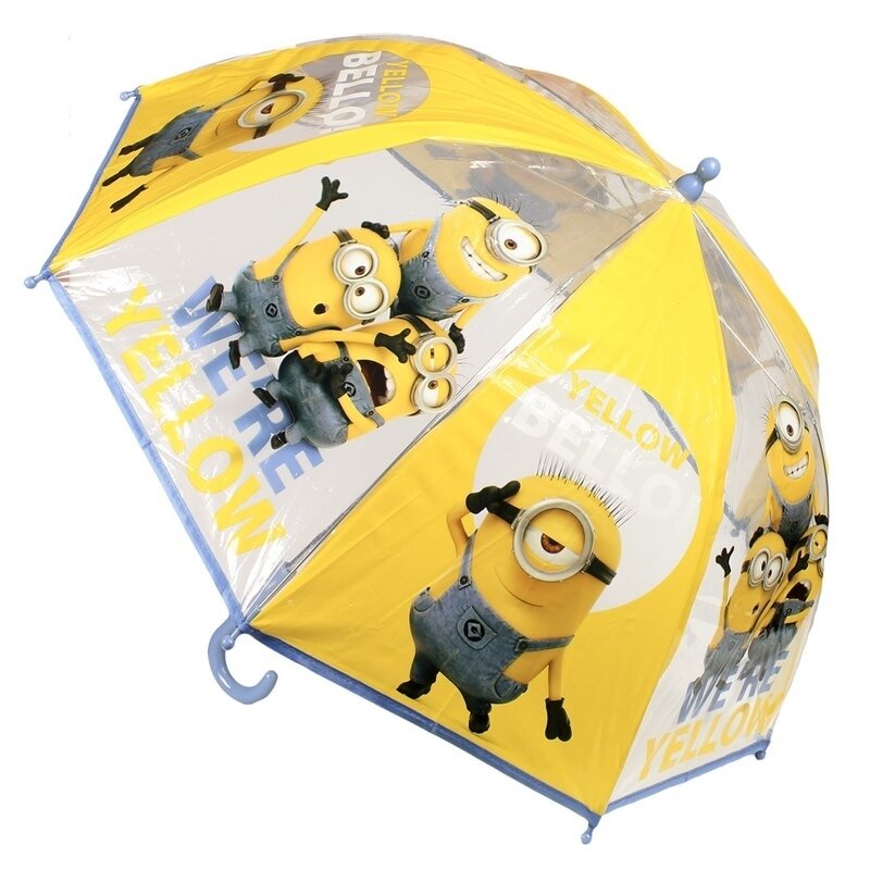 Umbrela transparenta copii, Minions We\'re Yellow