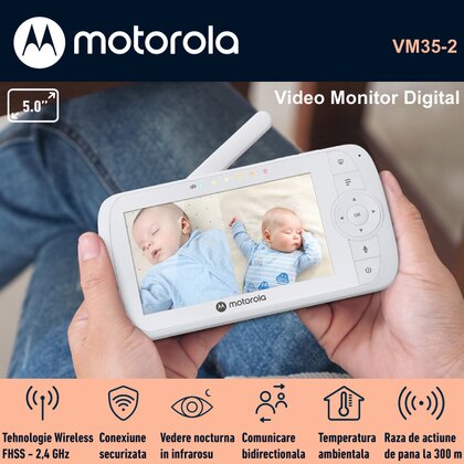 Motorola - Video Monitor Digital  VM35 Twin