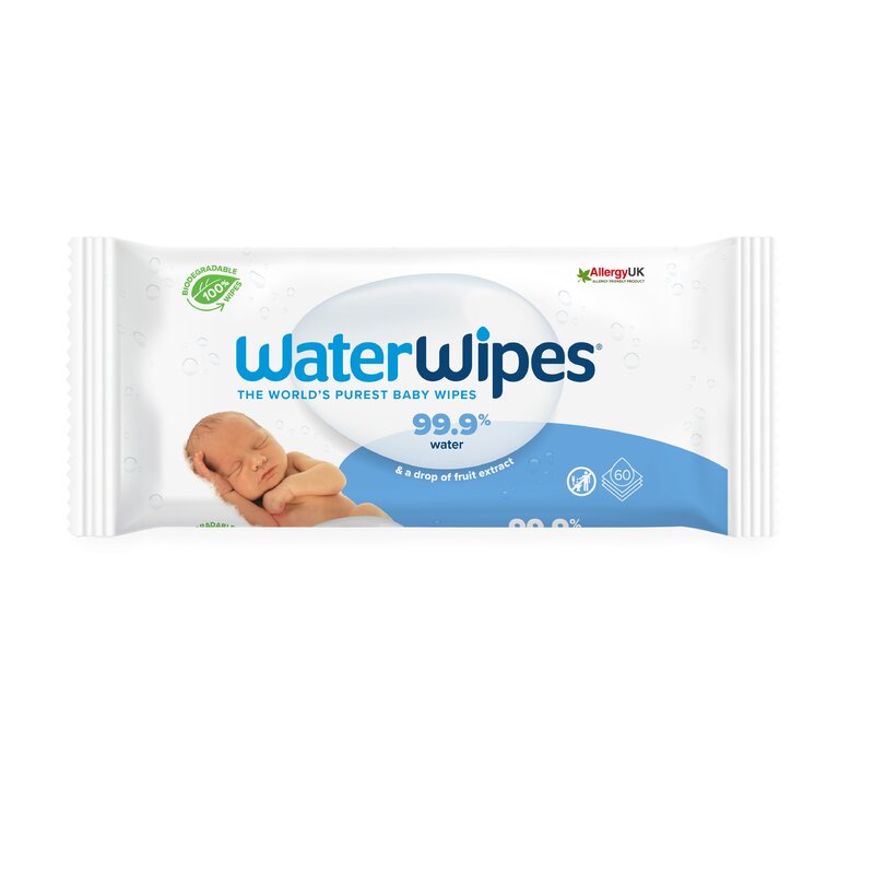 Water Wipes - Servetele umede pentru bebelusi, 60 buc, 0 luni+
