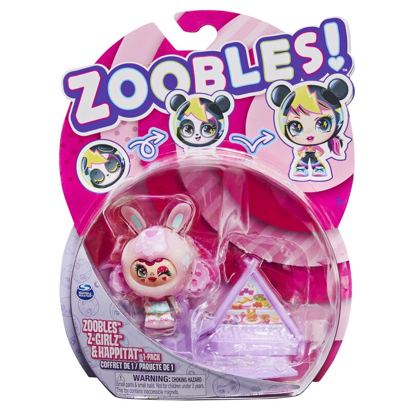 Spin master - ZOOBLES Z-GIRLZ FIGURINA DE TRANSFORMARE FETITA IEPURAS