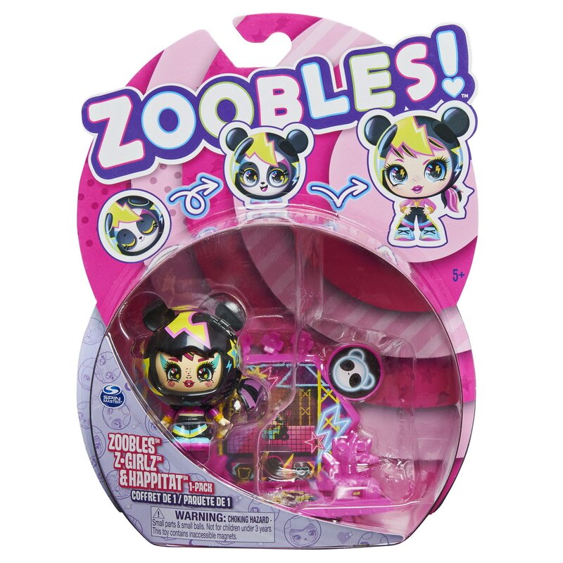 Spin master - ZOOBLES Z-GIRLZ FIGURINA DE TRANSFORMARE FETITA URSULET PANDA