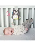 Jucarie Multifunctionala Cu Inel Gingival TAF TOYS - PRINCE THE PENGUIN