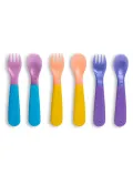 Munchkin Set Furculita Si Lingurita Pentru Copii, Colour Reveal, Set 6 Buc., 12L+