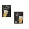 Canvas print cu metal,Bere, rama de lemn, 40 x 30 cm, 2 modele