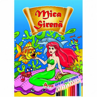 Carte de citit si colorat B5 - Mica Sirenă