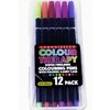 COLOUR THERAPY- Markere extra fine de colorat, 12 culori