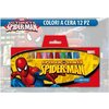 Creioane cerate 12 culori - Spiderman