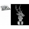 Decoratiune Ren cu led transparent cu picior cromat - 10cm