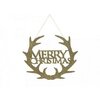 Decoratiune de Craciun - Merry Christmas - Coarne de ren aurii