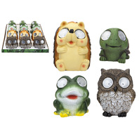 Decoratiune de gradina Animale cu lampa solara 9 x 9 x 11cm