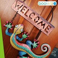 Decoratiune de gradina  Semn 'Bine ati venit!' Gecko