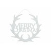 Decoratiune de Craciun - Merry Christmas - coarne de ren - alb